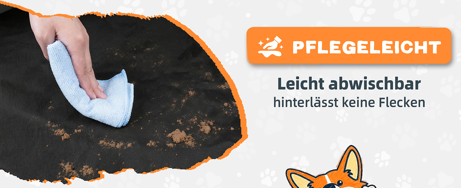 Захист для багажника автомобіля для собак з боковими та захистом від порогу - універсальний килимок для багажника для собак - водовідштовхуючий та стійкий до подряпин - килимок для багажника для автомобіля, універсала, SUV чорного кольору