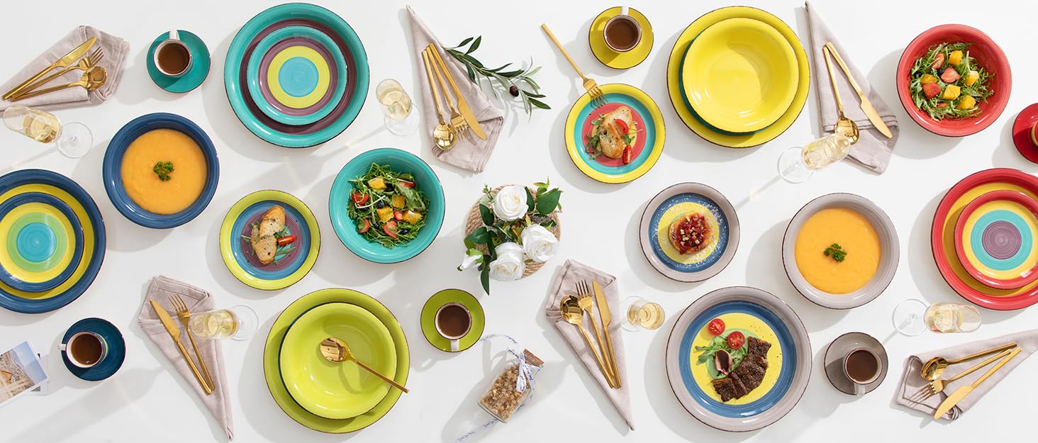 Сервіз столовий керамічний ARCO 36-ти частинний, вінтажний, на 12 осіб, стиль 