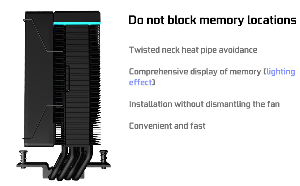 Система водяного охолодження CPU TZMRIT KF420 DGT ARGB з дисплеєм температури, сумісна з Intel LGA 1700/1200/115X/1851/1366/2011 та AMD AM4/AM5 (чорний) KF420BK