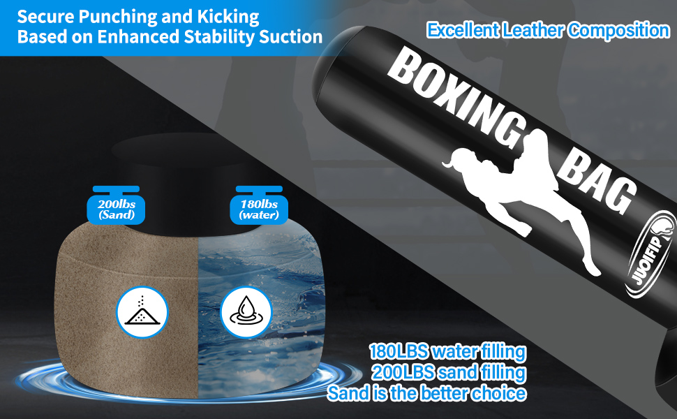Надувний боксерський мішок Boxsack 180 см для тренувань MMA, Муай Тай, фітнесу