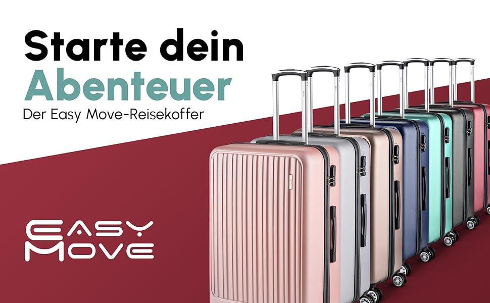 ABS валіза Hartschalenkoffer Easy Move - ергономічна та безпечна, 54 см, колір кави