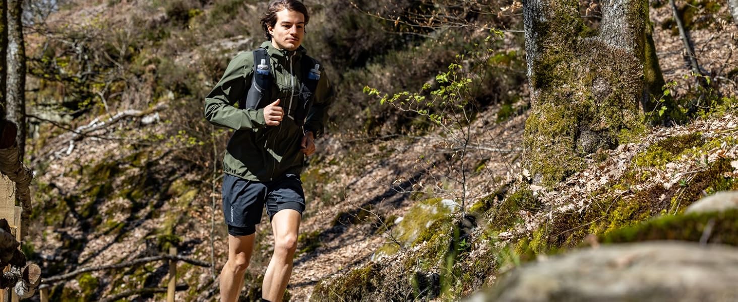 Черевики для хайкінгу Salomon Alphacross 5 чоловічі, чорний колір, розмір 44 2/3 EU