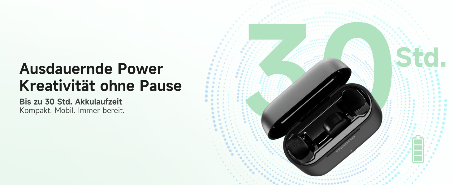 Мікрофон MAONO Wave T1 Mini USB-C: бездротовий, для iPhone/Android, з шумозаглушенням, для YouTube, Vlog, запису звуку