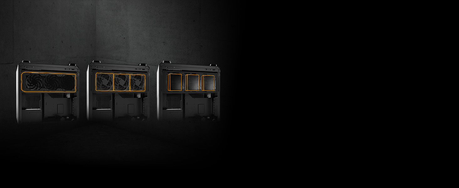 Корпус для ПК ASUS TUF GAMING GT502 Horizon TG ARGB Black - двокамерний, з 4 RGB вентиляторами, USB Type-C, чорний