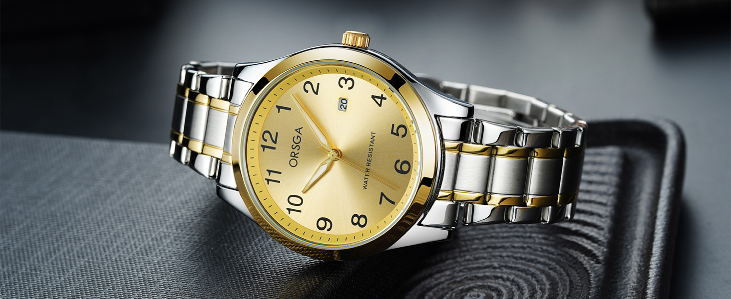 Годинник чоловічий CIVO з великими цифрами: аналоговий, водонепроникний, з датою, свідовий, для людей з поганим зором, з нержавіючої сталі, чорний