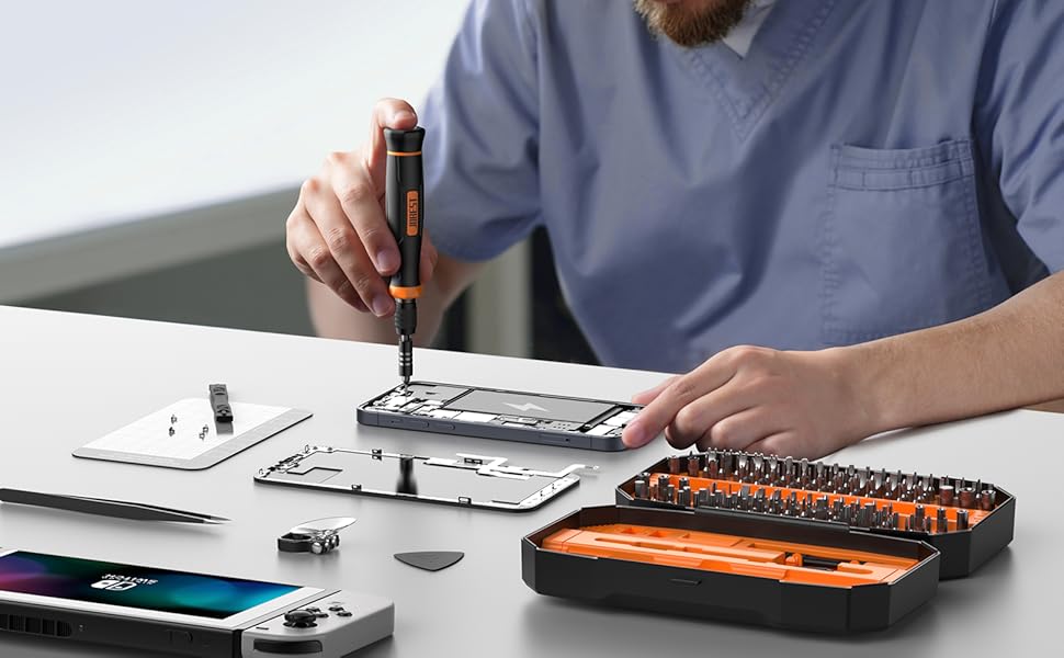 Набір викруток JOREST 155 в 1: міні-набір для ремонту Macbook, Laptop, PC, RC, PS5, Switch, Xbox, iPhone, годинників та окулярів