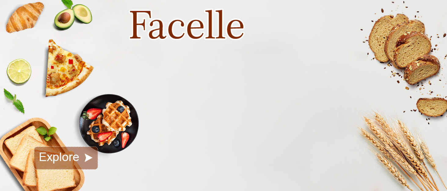 Facelle 2000W 8.5L Stand Mixer - Dough & Cake Mixer with Whisk, Dough Hook, Beater & Splash Guard for Baking, Cakes, Cookies, Kneading, 6+ Speed - Champagne Color