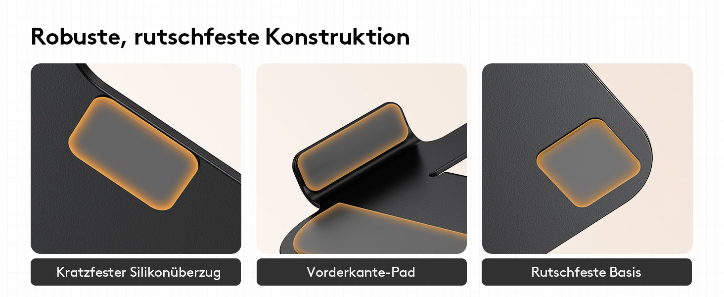 Підставка для ноутбука TECKNET 360° регульована по висоті, металева, ергономічна, для MacBook, Dell (до 17.3 дюймів), чорна