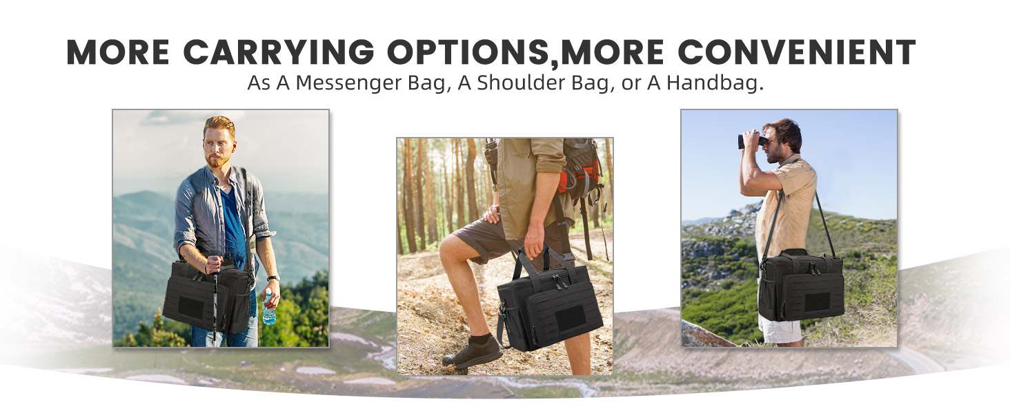 Тактична ланч-сумка HSHRISH 20L, чорно-камуфляжна, водонепроникна, для дорослих, на роботу, пікнік