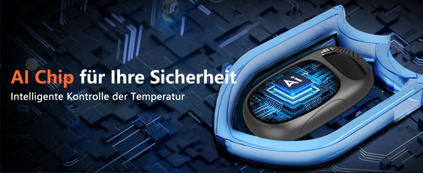 Електричні грілки для рук - 2 шт. з LED-дисплеєм, 3 режими нагріву, акумуляторні, для дітей, чоловіків, жінок - чорні