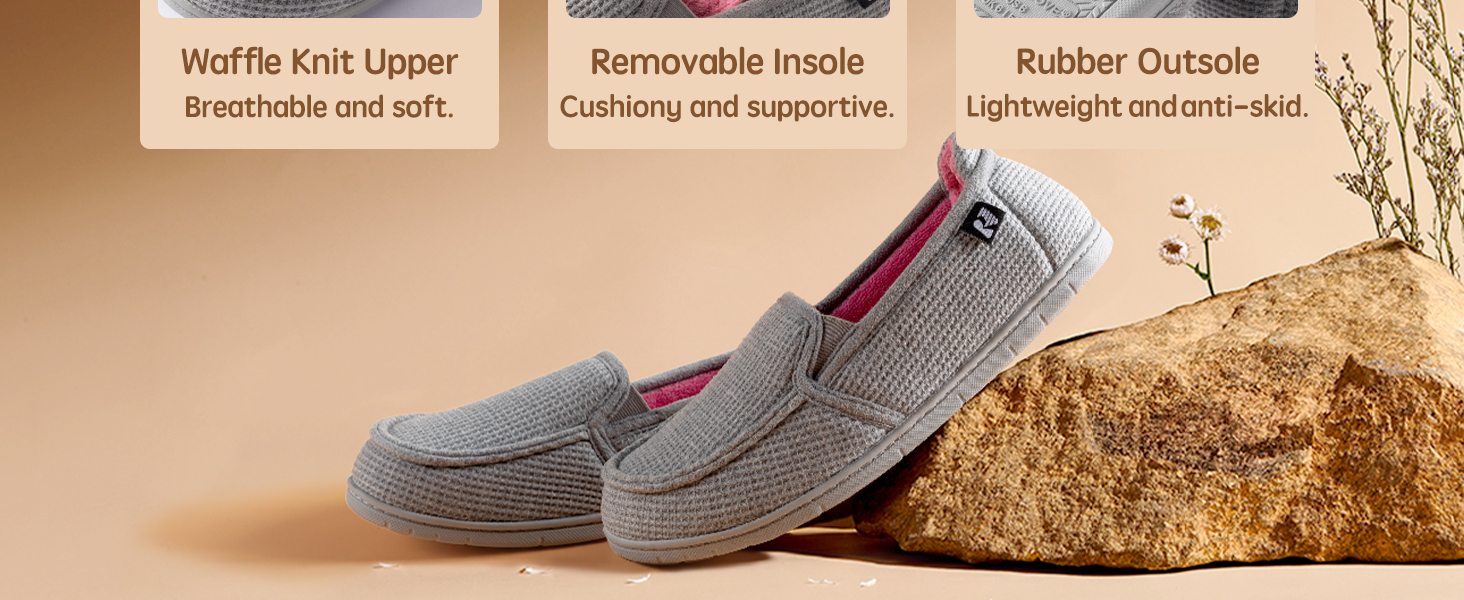 Жіночі капці RockDove з двокольоровим дизайном, знімною устілкою, сірі та рожеві, 39 EU