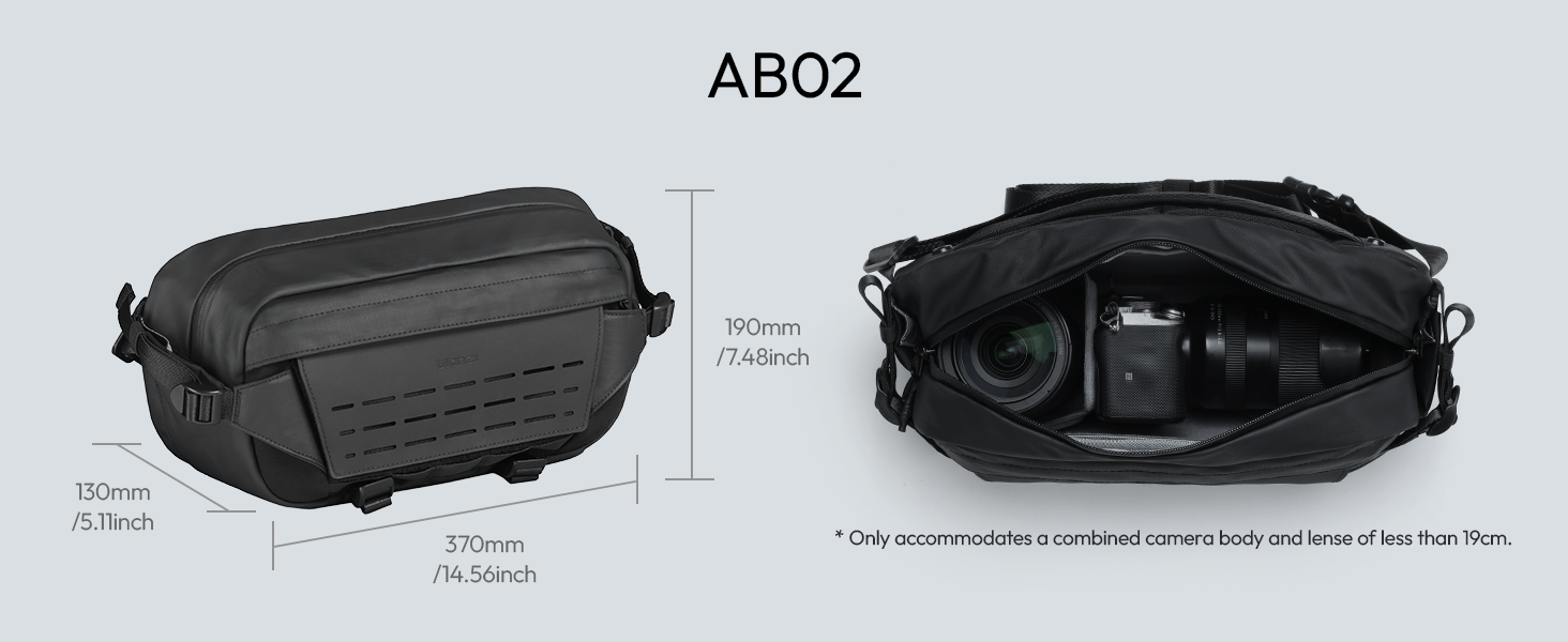 Сумка для камери ULANZI, водонепроникна, з тримачем для штатива, для DSLR/SLR/беззеркальних камер, чорна, об'єм 9 л