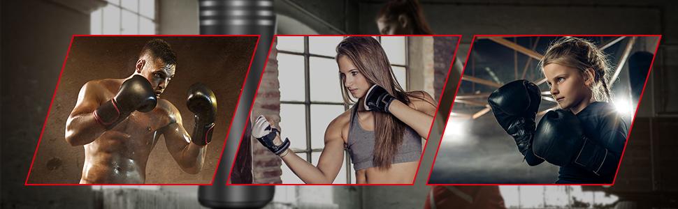 Стенд для боксерського мішка YOLEO, 175 см, чорний - мішок для ударів, тренажер для боксу