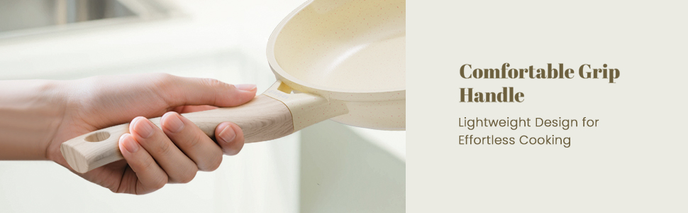 Керамічна сковорода 24 см з антипригарним покриттям, для індукційних плит, ідеальна для омлетів та смаження