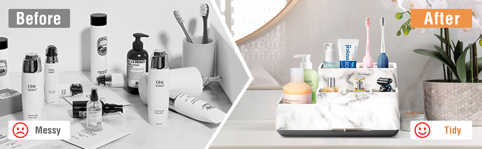 Підставка для зубних щіток, органайзер для ванної кімнати з 6 відділеннями, електрична, з дренажними отворами, для сім'ї