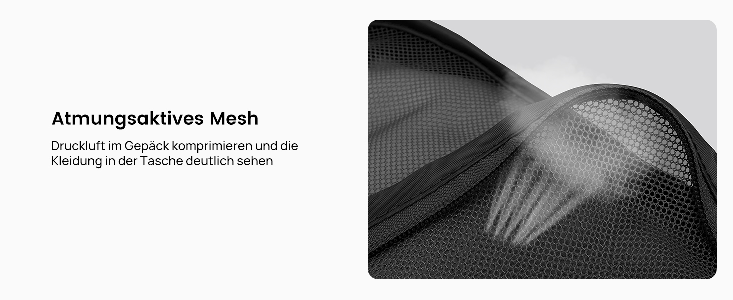 Органайзери для валізи Packing Cubes, 8 шт., водонепроникні, чорні + косметичка