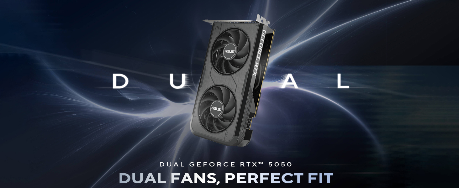 Ігрова відеокарта Asus Dual GeForce RTX 5050 OC Edition, 8GB GDDR6, PCIe 5.0, DLSS 4