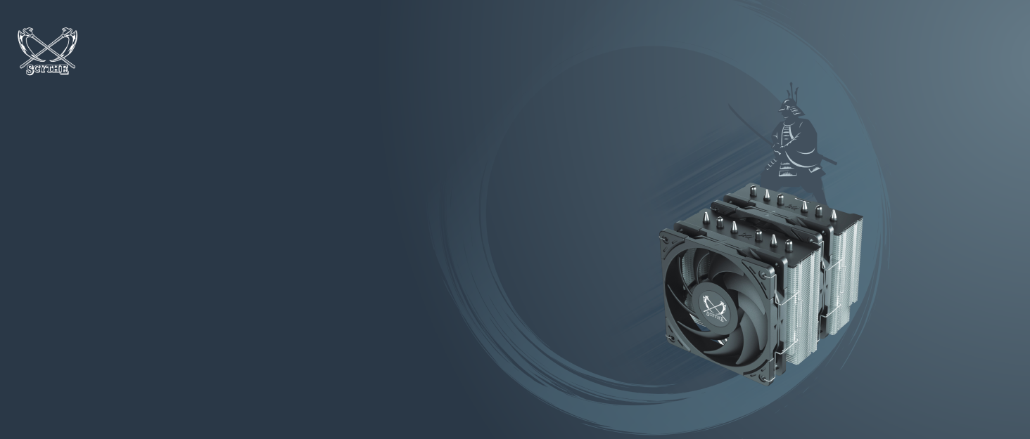 Scythe Fuma 3: Кулер для CPU з підтримкою LGA1700, LGA1151, AMD AM5 - 120 мм, Dual Tower, чорна кришка