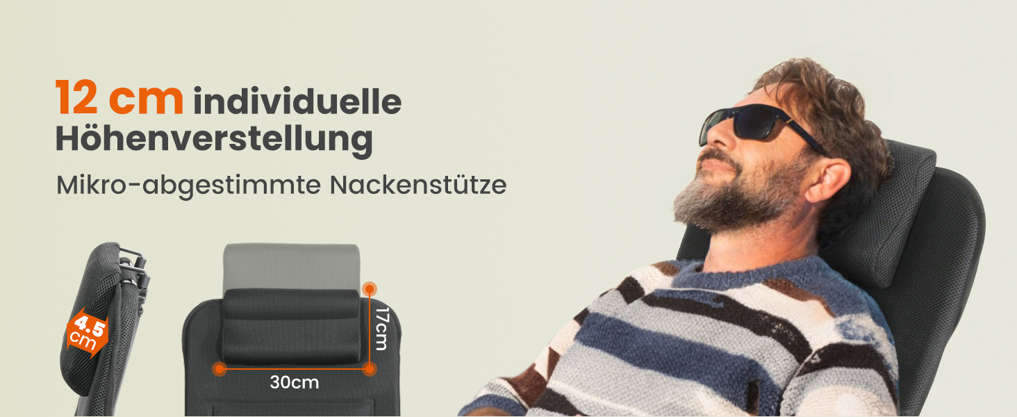Крісло для кемпінгу Homecall складне, 150 кг, для саду, балкону, риболовлі, чорне, з регульованою спинкою та підлокітниками