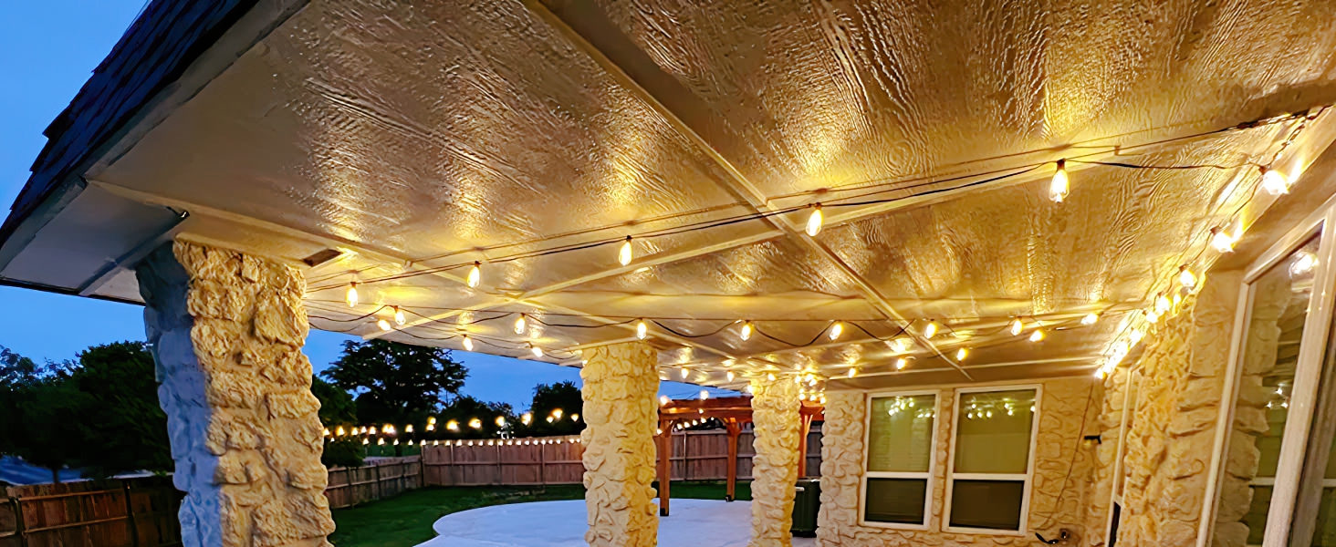 Світлодіодна гірлянда AzureStar для вулиці, 15 метрів, 2700K, ST38, IP44, для декору саду, балкону, вечірки, фестивалю