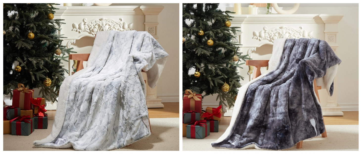 Електрична ковдра LinTimes з автовимкненням, 6 температурних режимів, 180 x 130 см, сіра