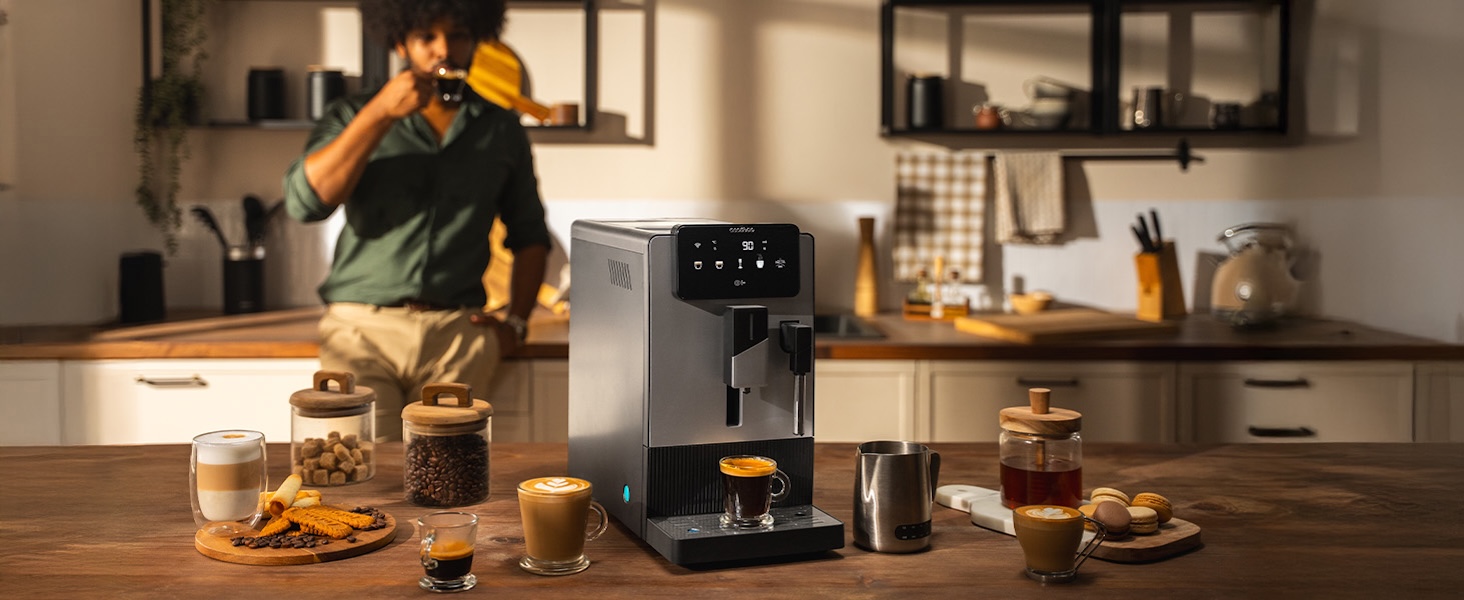 Кавомашина автоматична Cecotec Cremmaet Steam Latte Art Elite 1500 Вт, 19 бар, керамічні жорна, 1.1л + 400мл резервуари