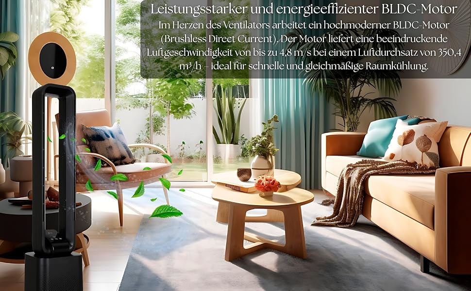 Тиха та потужна базова колонка з LED-дисплеєм, пультом дистанційного керування, 3 режимами та таймером 15 годин. Кольори: чорний