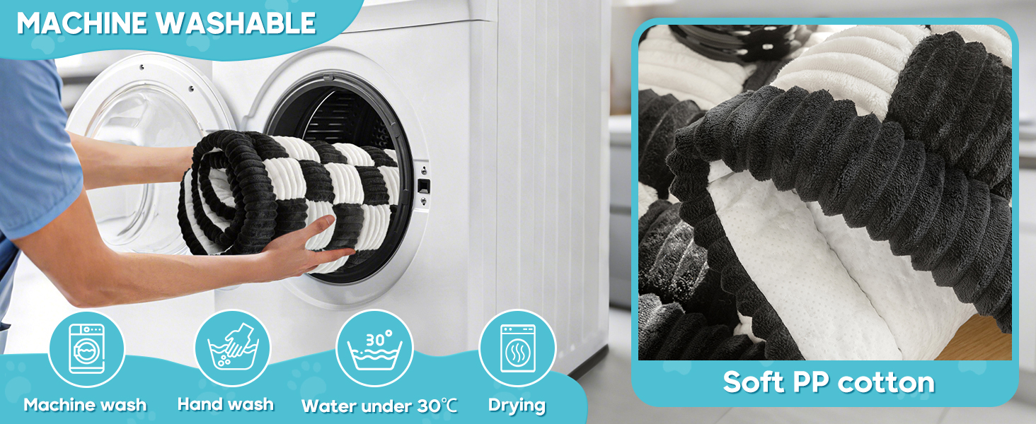 Килимок для собак у машину Loiion, захист заднього сидіння, чорно-білий, 127x62.5 см