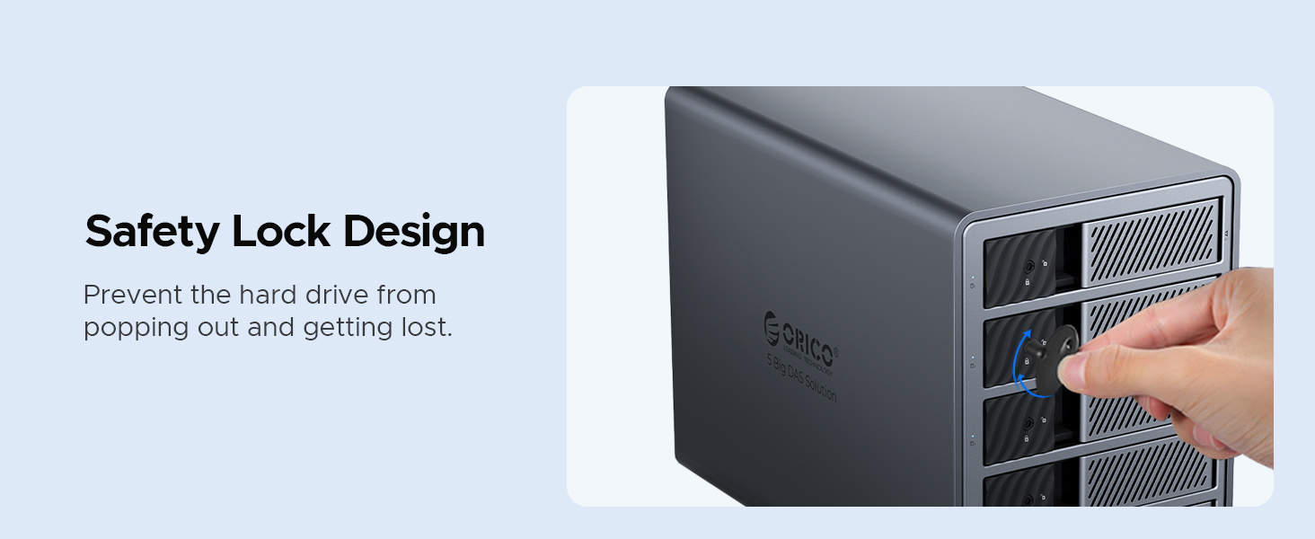Зовнішній HDD-корпус ORICO 9858U3 для 5 жорстких дисків 3.5