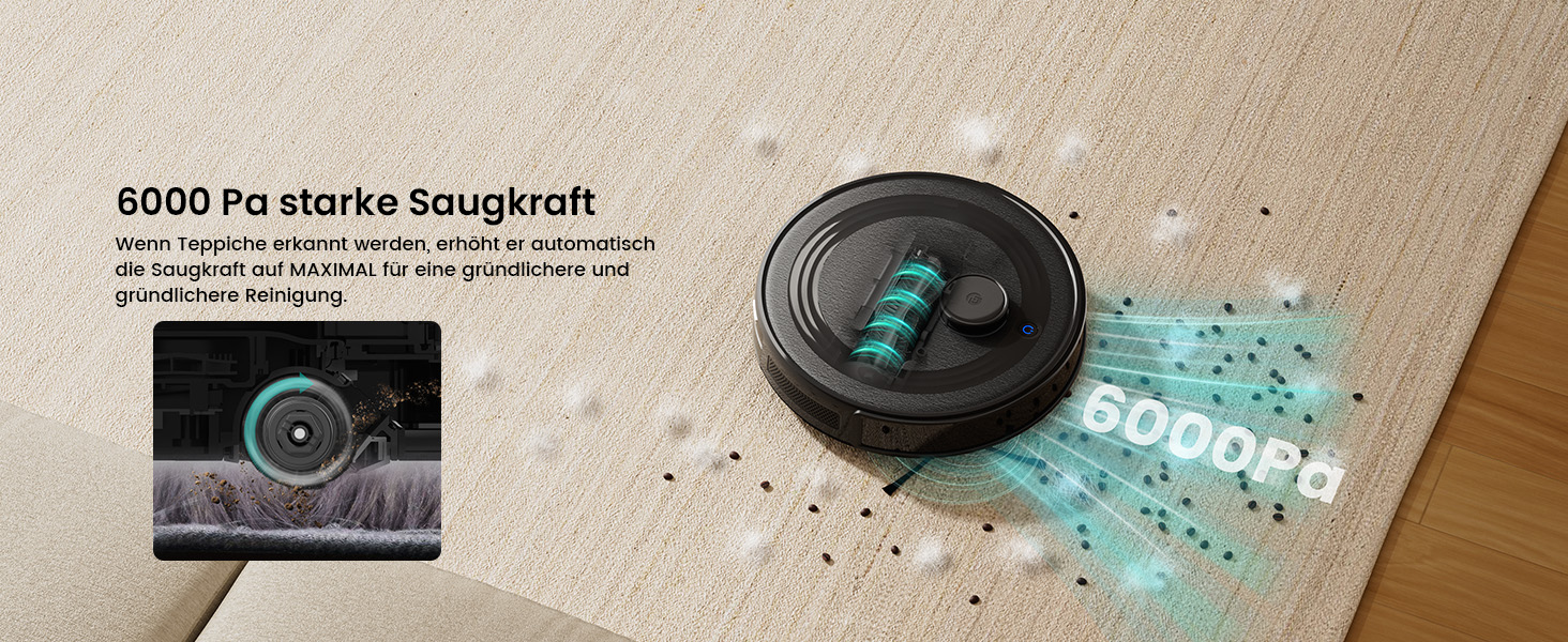 Робот-пилосос LEFANT M210PG з пультом дистанційного керування, потужність 2200Pa, для видалення шерсті тварин, з базою для зарядки, сумісний з Alexa та керуванням через додаток, час роботи 120 хвилин