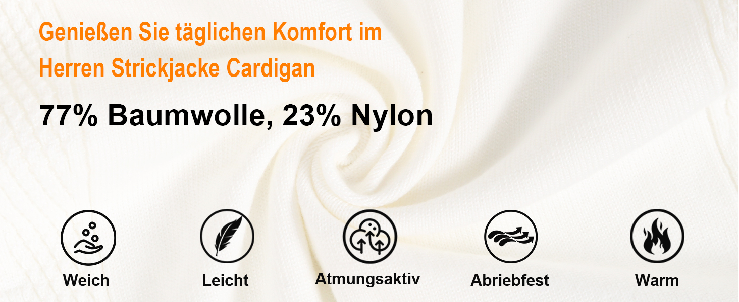 Чоловічий кардиган з в'язаного полотна, з V-подібним вирізом, чоловічий светр з довгими рукавами, класичний зимовий кардиган з ґудзиками та кишенями (білий, XXL)