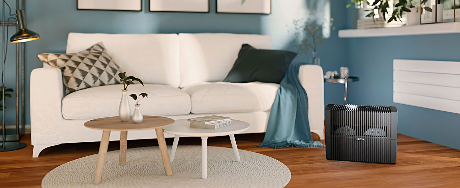 Зволожувач повітря Venta Luftbefeuchter LW25 Comfort Plus: тиха робота 24 дБ, 3 Вт, холодний випар, 7 л, до 45 м², авто, нічний режим, функція аромадифузора, колір білий