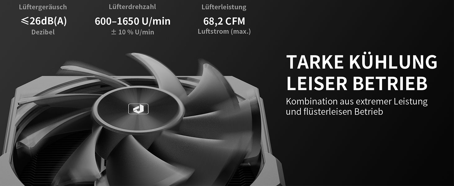 upHere UP1 Elite KC4C - Кулер для процесора з RGB підсвічуванням, 120мм, сумісний з AMD AM4/AM5 та Intel