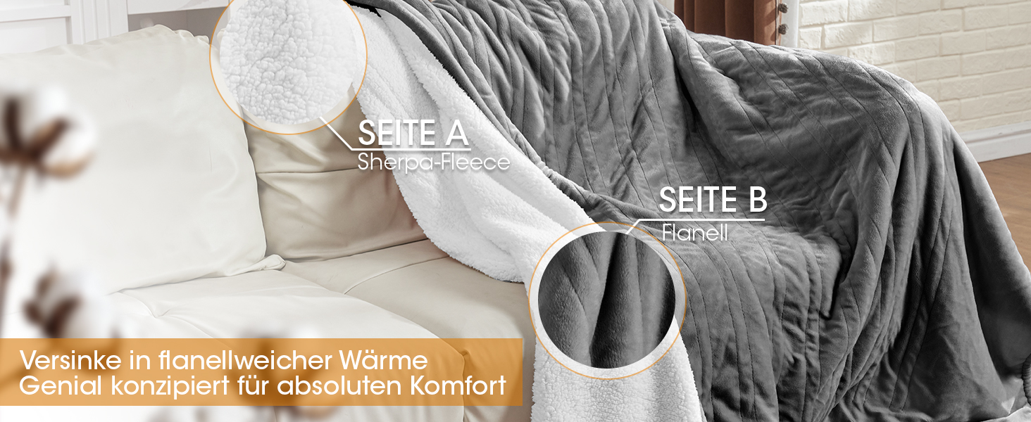 Електрична ковдра Airfish 180x130 см – преміум-якість, 6 режимів нагріву, таймер 12 годин, автовимкнення, економна та придатна для прання