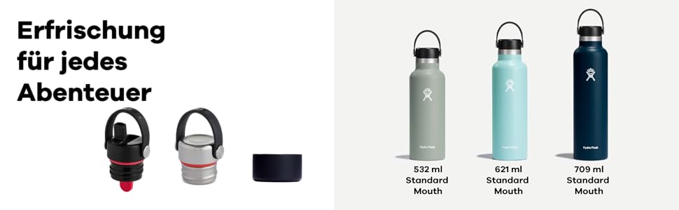 Термобутилка HYDRO FLASK 621 мл з кришкою – вакуумна ізоляція, нержавіюча сталь, герметична, для гарячих і холодних напоїв, вузьке горло, колір Agave