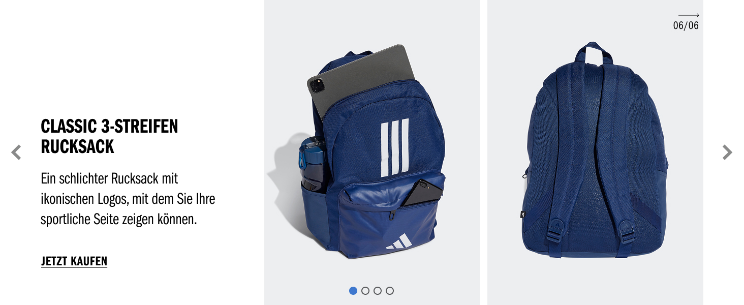 Рюкзак adidas Power універсальний, тіньово-синій/білий/чорний, один розмір