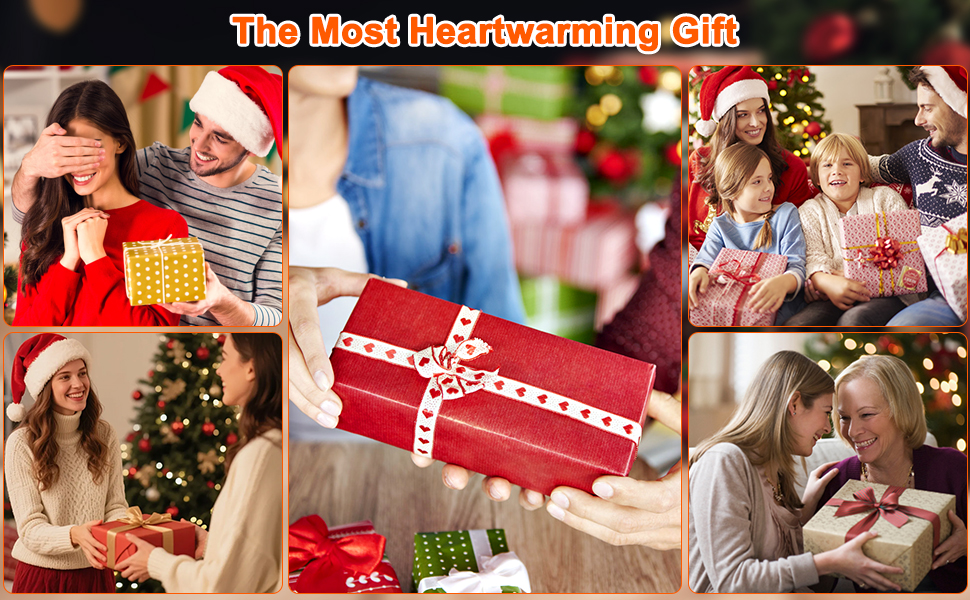 Електричний підігрівач для рук, багаторазовий, 2 шт., 10000mAh, USB, магнітний дизайн, для зими, подарунок, Outdoor, кемпінг (Чорний-Помаранчевий)