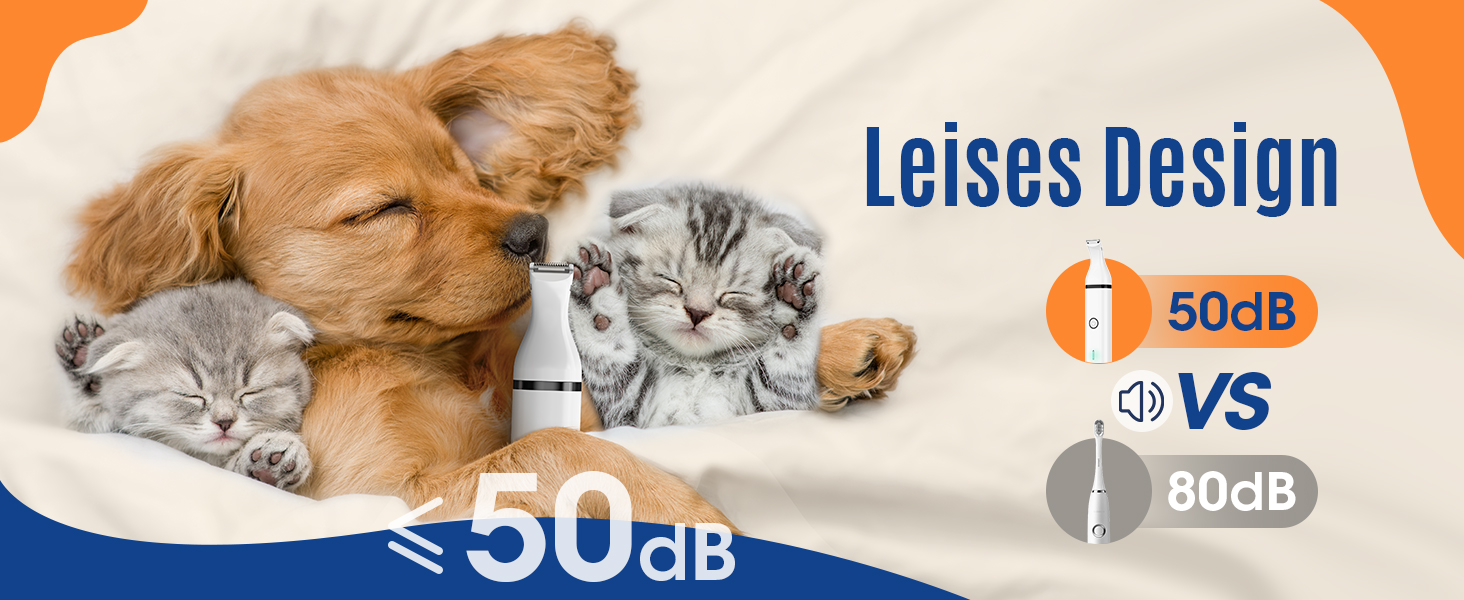 Триммер для собак Oneisall з подвійними лезами: для догляду за лапами, очима, вухами, обличчям та тілом