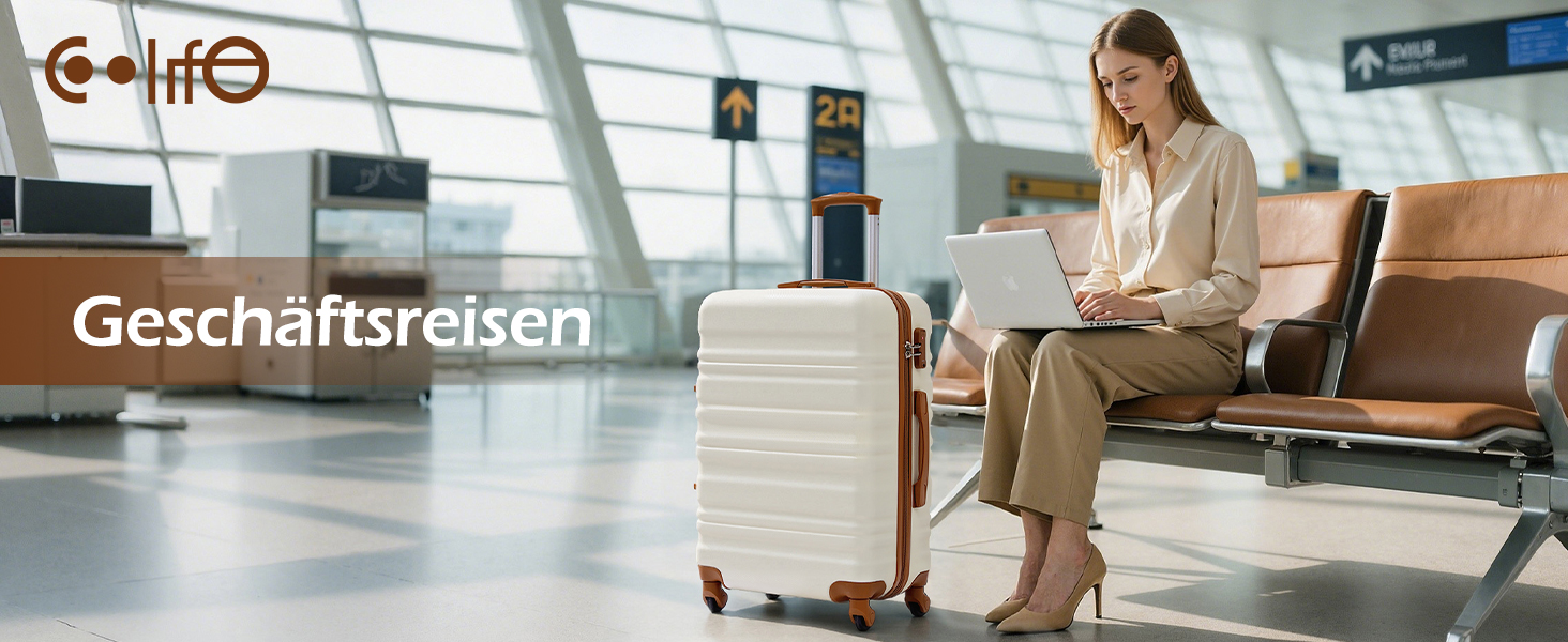 Валіза COOLIFE з жорстким корпусом, тріскачка, ручна валіза, валіза для подорожей з TSA-замком та 4 колесами (Зелений)