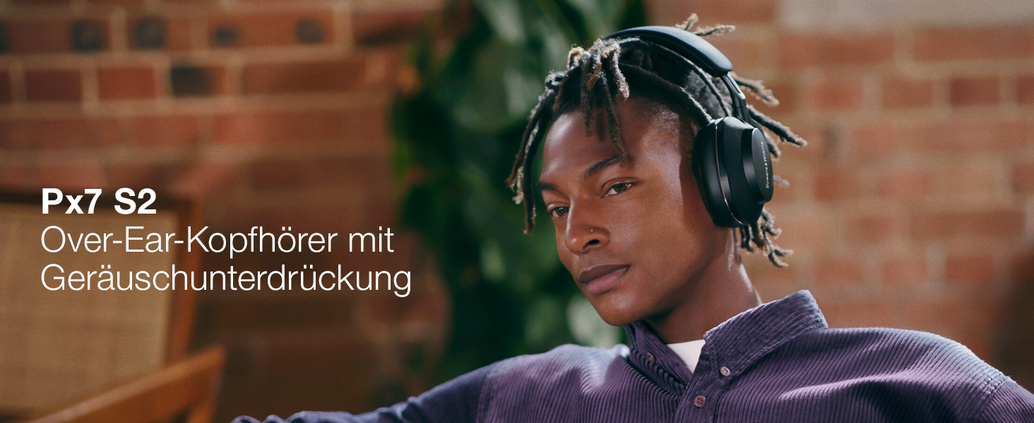 Навушники Bowers & Wilkins Px7 S2 Bluetooth з активним шумозаглушенням, бездротові, Qualcomm aptX™ Adaptive, швидка зарядка, 30 годин відтворення, 6 мікрофонів - сірий