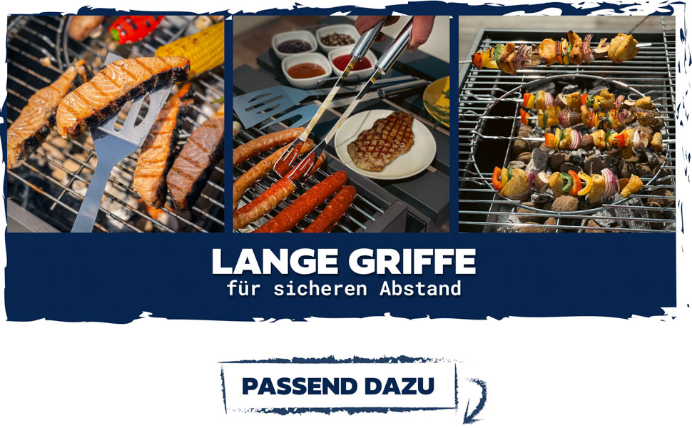 Набір грилю з нержавіючої сталі Essentielles - стійкий до нагрівання та корозії, з практичною сумкою