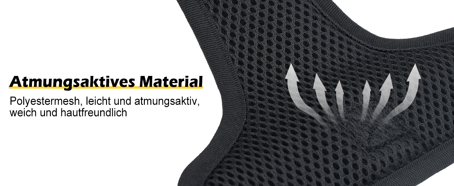 Світловідбиваючий нашийник для собак Joytale з LED, перезаряджуваний, для середніх собак, не тягне, з ручкою, регульований, для нічних прогулянок, чорно-синій, M (1 шт.)