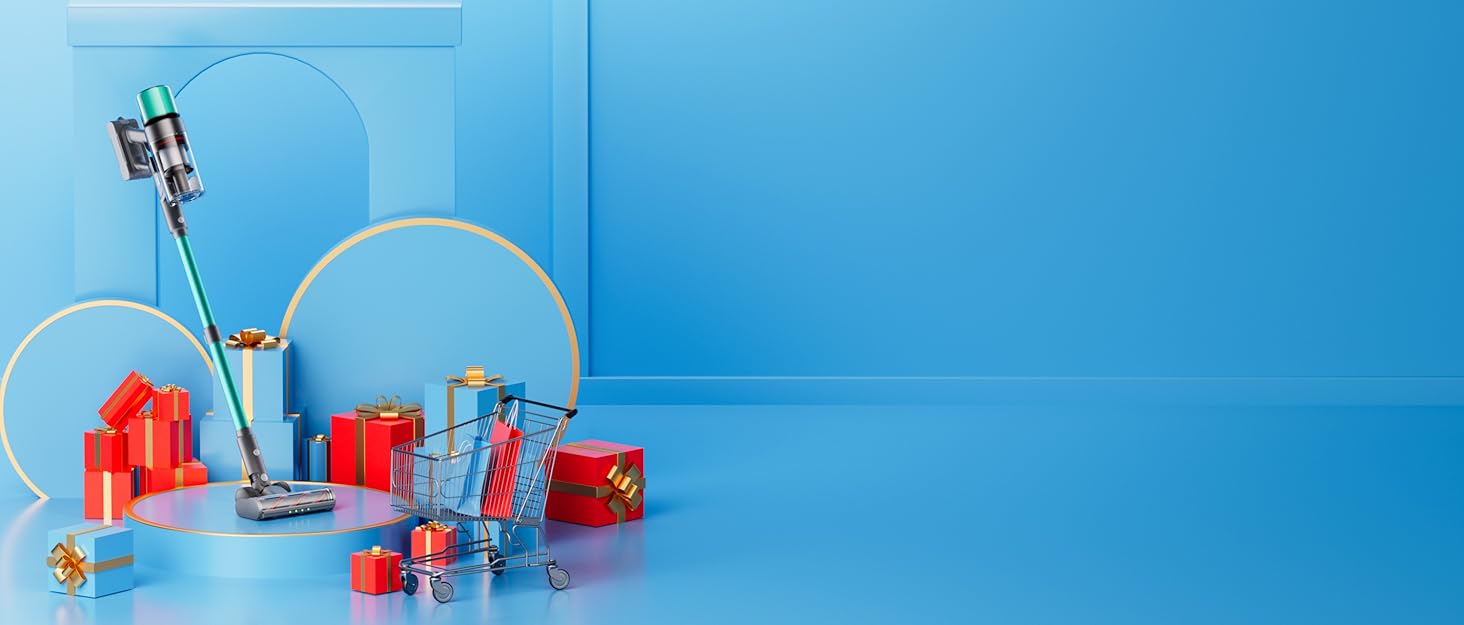 Бездротовий акумуляторний пилосос SmartAI V5 з автоматичним режимом, 55Kpa, 600W, 80 хвилин роботи, для килимів, шерсті тварин та твердих поверхонь