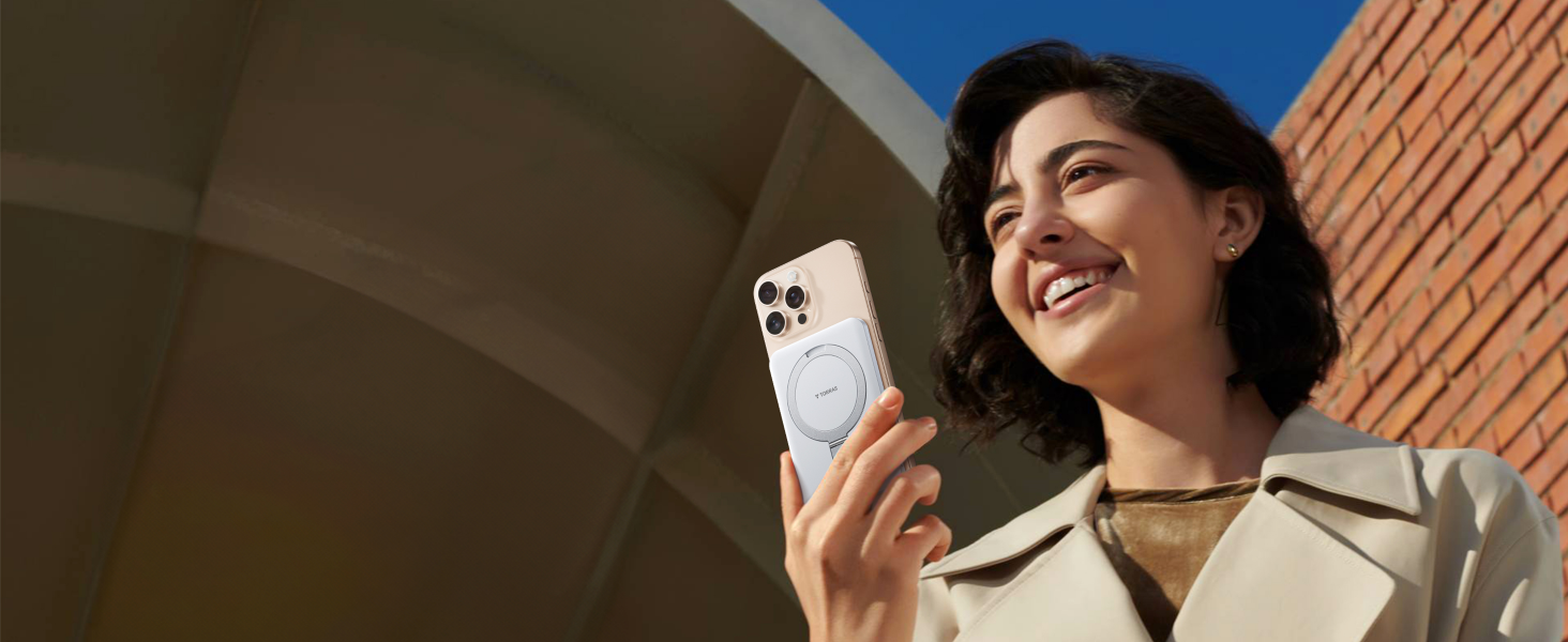 TORRAS Power Bank 5000mAh з MagSafe, 22.5W PD, USB-C, для iPhone 17 Pro Max та інших моделей