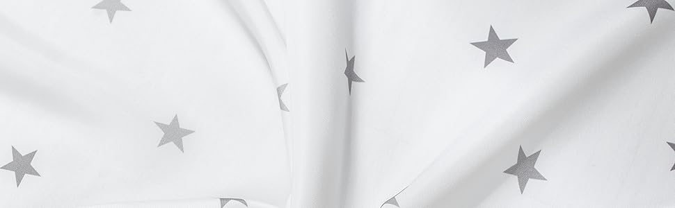 Штора для душу YOUNG DA текстильна біло-сіра з малюнком