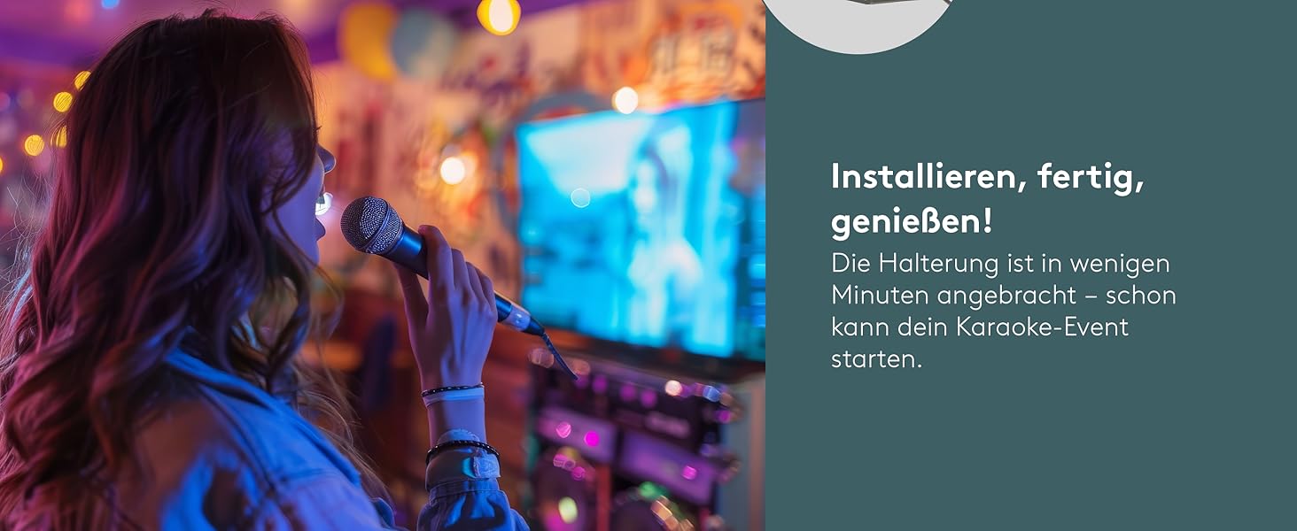 Настінний кронштейн-підставка для колонки Sonos Era 300 від Goobay, чорний, висота 71 см, з кабелеменеджментом, витримує до 3 кг