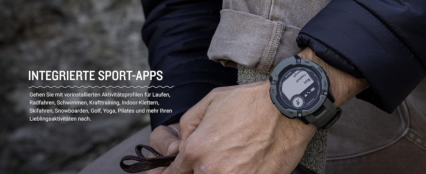 Розумний годинник Garmin Instinct 2 Solar Tactical (50 мм, Чорний) – GPS, 40+ спортивних функцій, аналіз сну