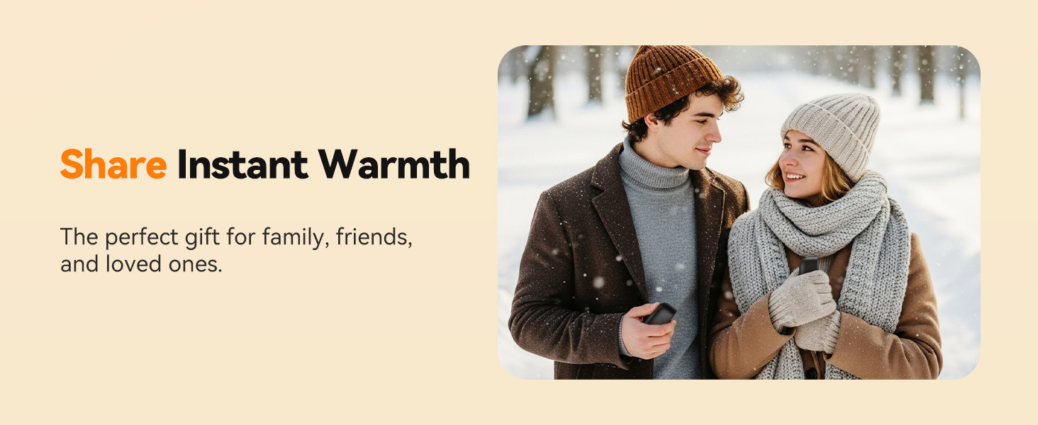 Електричний грієчка для рук 2-в-1 магнітний, 8000 mAh, 3 режими до 60°C, миттєвий нагрів, Dual USB-C, для активного відпочинку, подарунок, Raynauds, чорний