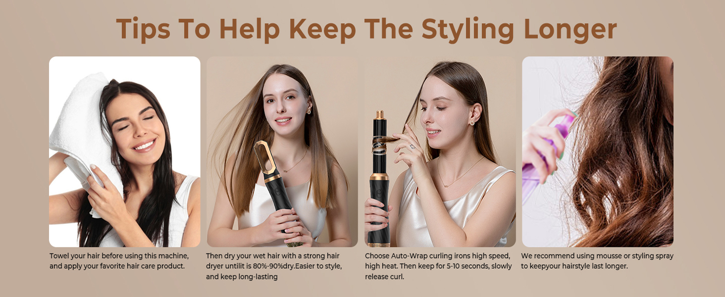 Набір для укладки волосся Airstyler 6 в 1: фен-щітка, плойка, дифузор, для створення об'єму, локонів та випрямлення