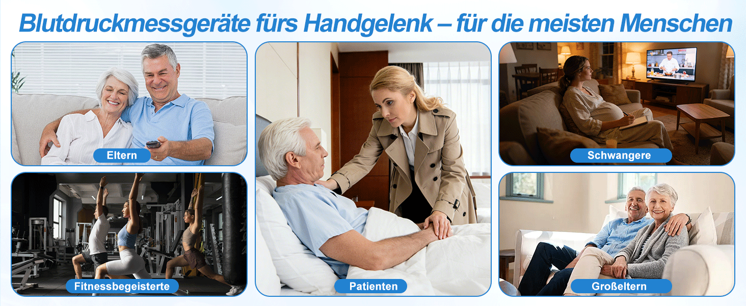 Тонометр на зап'ясті ADDLIVE Digital - точний вимір артеріального тиску з LCD-дисплеєм та пам'яттю на 99 показників, автоматичне озвучування (німецька мова)